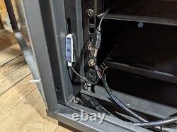 12U Wall Mount Network Server Cabinet Enclosure Cooling Fan Rack Glass Door Lock