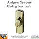 Andersen Newbury Sliding Door Lock Assembly With Keys Right Handed Lock