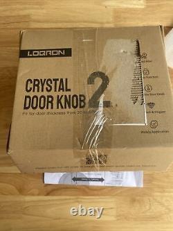 Crystal Door Knobs with Lock and Keys Glass Door Knobs with Privacy Lock Luxury