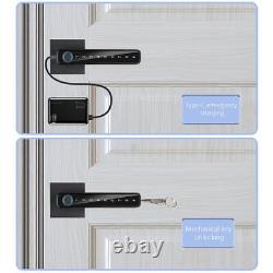 Door Lock Anti Peeping Smart Door Lock for Home Office Glass Doors (TTLOCK APP)