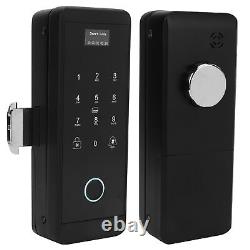 Door Lock Fingerprint Password Digital BT Wifi Voice Prompt For Glass Wooden HG5