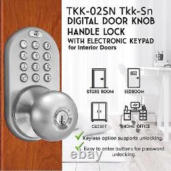 Effortless Keyless Entry Smart Lock Adjustable Latch Audible Tones