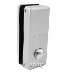 Electronic Glass Door Lock Fingerprint IC Cards Keyless Entry Phone Control EOB