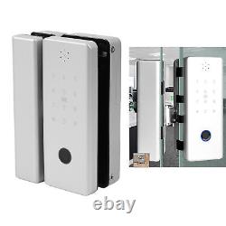 Electronic Glass Door Lock Fingerprint IC Cards Keyless Entry Phone Control GOF