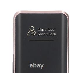 Electronic Glass Door Lock Fingerprint Password Keyless Entry Door Lock Emer ZZ1