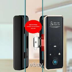 Electronic Smart Glass Door Lock Fingerprint Door Lock Bedroom Biometric Thumb