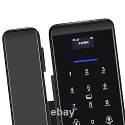 Fingerprint Password IC Card Glass Door Lock BT APP Control Alarm Access Con BHC