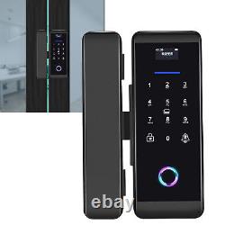 Fingerprint Password IC Card Glass Door Lock BT APP Control Alarm Access Con ECM