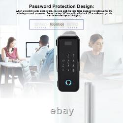 Glass Door Fingerprint Password Lock Remote Access Control System Door Lock TTU