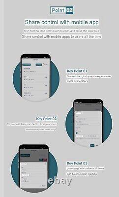 IoT Digital Smart Door Lock HP-800F (Wi-Fi/Card Key/Fingerprint) Black