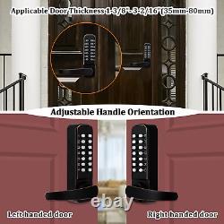 Keyless Entry Door Lock with Keypad, Double Sided Keypads Door Lock with Handle