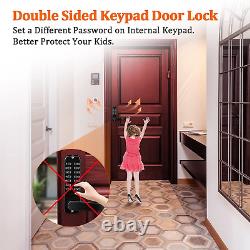 Keyless Entry Door Lock with Keypad, Double Sided Keypads Door Lock with Handle