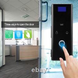 Keyless Fingerprint Door Lock Card Reader Password For Home Office Glass GOF