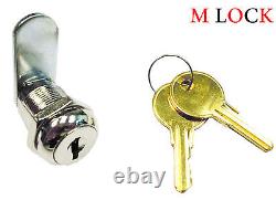 LOT OF 50 1 1/8 Flat Key Lock Cabinet Glass Case Mailbox Door Case Toolbox NEW