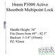 Shootbolt Multipoint Lock P3000 Active Mortise Lock With 3 Point Lock Shootbolts