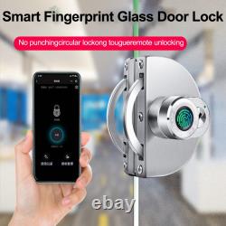 Sleek and Advanced Technology Glass Door Lock with Fingerprint Recognition
