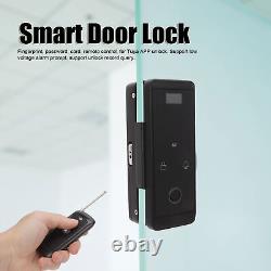 Smart Glass Door Lock Fingerprint Password IC ID Card APP Remote Control Hom