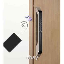 Smart door lock 3d unnlock full automatic sliding waterproof fingerprint glass