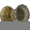 Spade Round Rosette PRIVACY Set in Polished Brass Select Door Knobs