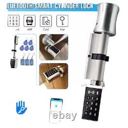 Waterproof Bluetooth Cylinder Smart Door Knob With Keypad