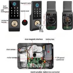 Waterproof Smart Door Lock TUYA WIFI APP Fingerprint Card Password Key Remote